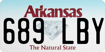 AR license plate 689LBY