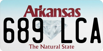 AR license plate 689LCA
