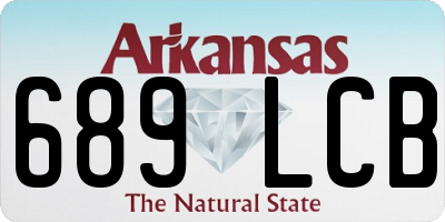 AR license plate 689LCB