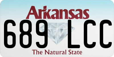 AR license plate 689LCC