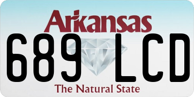 AR license plate 689LCD