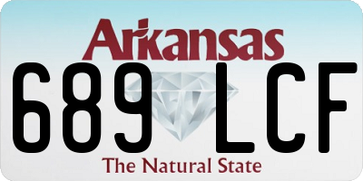 AR license plate 689LCF