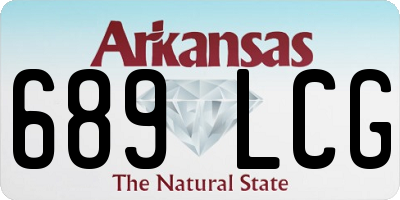 AR license plate 689LCG