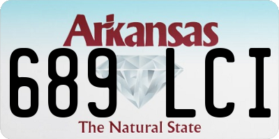 AR license plate 689LCI
