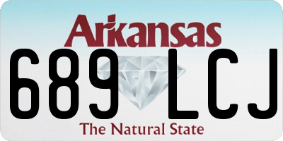AR license plate 689LCJ