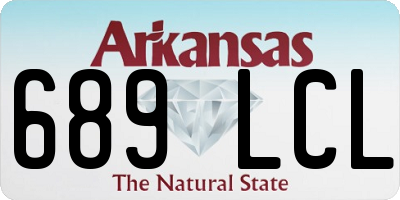 AR license plate 689LCL