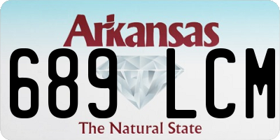 AR license plate 689LCM