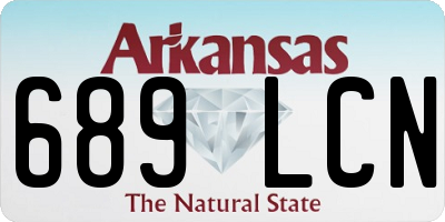 AR license plate 689LCN