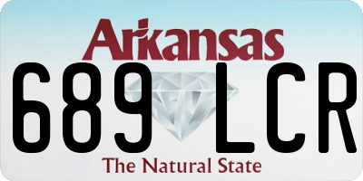 AR license plate 689LCR