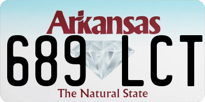 AR license plate 689LCT