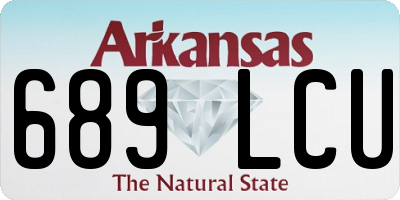 AR license plate 689LCU