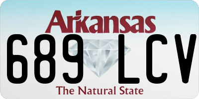 AR license plate 689LCV