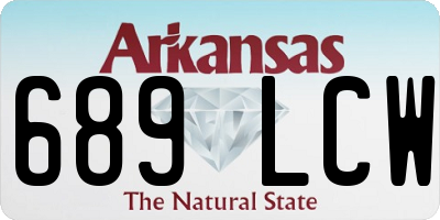 AR license plate 689LCW