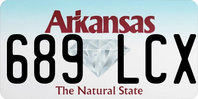 AR license plate 689LCX