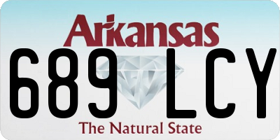 AR license plate 689LCY