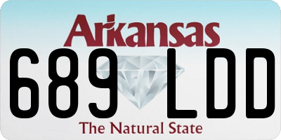 AR license plate 689LDD