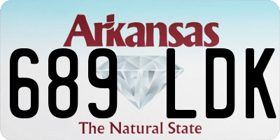 AR license plate 689LDK