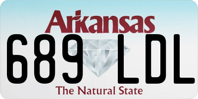 AR license plate 689LDL