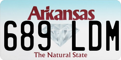 AR license plate 689LDM