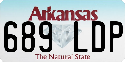 AR license plate 689LDP