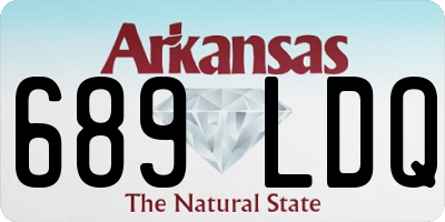 AR license plate 689LDQ