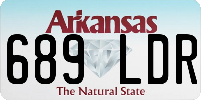 AR license plate 689LDR
