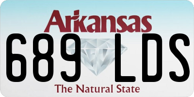 AR license plate 689LDS