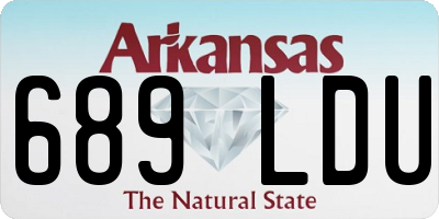 AR license plate 689LDU