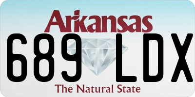 AR license plate 689LDX