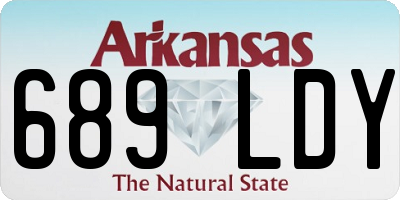 AR license plate 689LDY