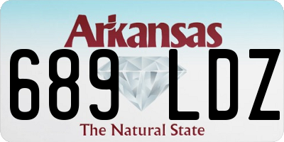 AR license plate 689LDZ