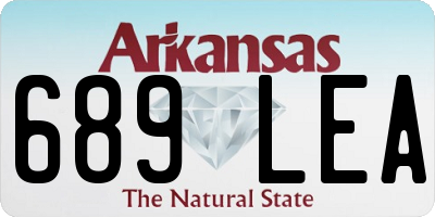 AR license plate 689LEA