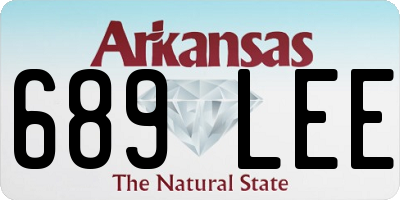 AR license plate 689LEE