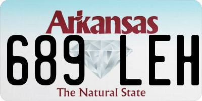 AR license plate 689LEH
