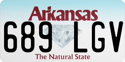 AR license plate 689LGV