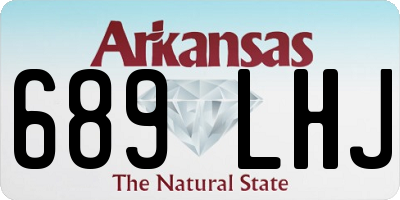AR license plate 689LHJ