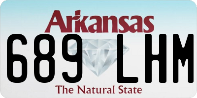 AR license plate 689LHM