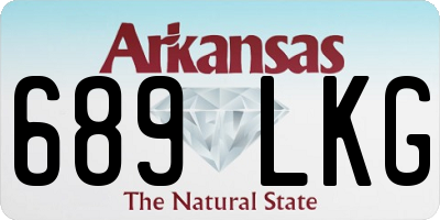 AR license plate 689LKG