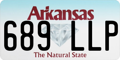 AR license plate 689LLP
