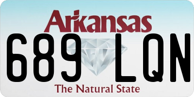 AR license plate 689LQN