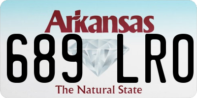 AR license plate 689LRO