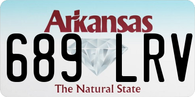 AR license plate 689LRV