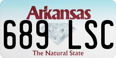 AR license plate 689LSC