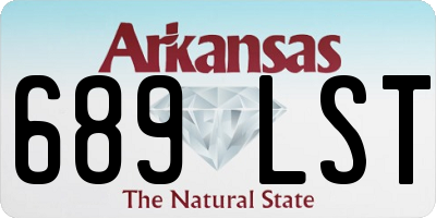 AR license plate 689LST