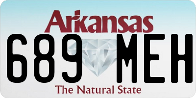 AR license plate 689MEH