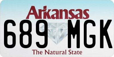 AR license plate 689MGK