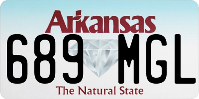 AR license plate 689MGL