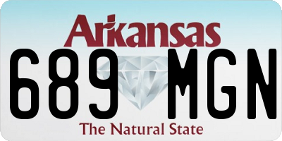 AR license plate 689MGN