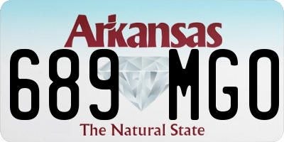 AR license plate 689MGO