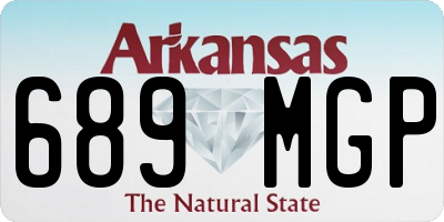 AR license plate 689MGP